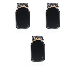 3Pcs Mini Black Wooden Hanging Chalkboards Wedding Home Message Boards