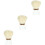 3Pcs Multi-Use Blush and Nail Dust Brush Beige Makeup Tool Durable 1