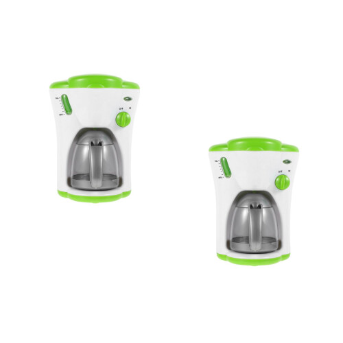 2Pcs Durable ABS Mini Coffee Maker Toy Green Educational Children Gift