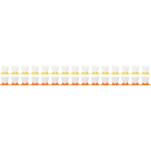 30Pcs White Breakfast Egg Holders Smooth Surface Egg Supporting Stands