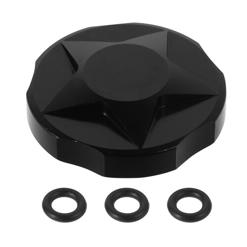 5Pcs Mountain Bike Front Fork Cap Covers Aluminum Rubber Durable Black 2
