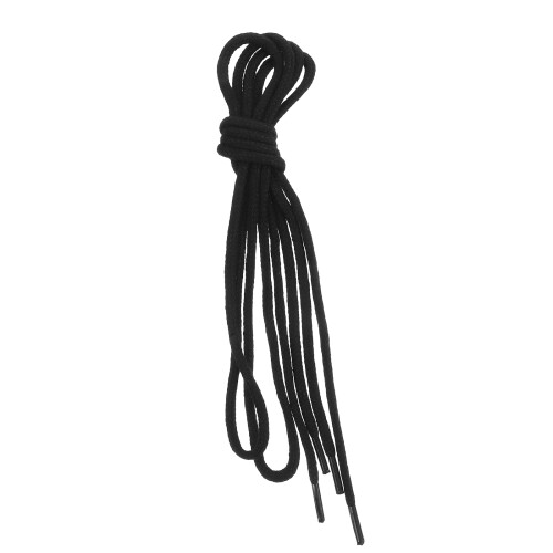 2Pcs Black Round Waxed Boot Laces High Temperature Resistant for Work 1