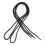 2Pcs Black Round Waxed Boot Laces High Temperature Resistant for Work 3