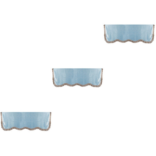 3Pcs Creative Blue Piano Covers Durable Cover for Upright Pianos