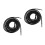 2Pcs Black Round Waxed Boot Laces High Temperature Resistant for Work 4