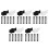 1000Pcs Reusable Plastic Lotion Pump Clips Spill-Proof Dispenser Locks 4