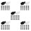 1000Pcs Reusable Plastic Lotion Pump Clips Spill-Proof Dispenser Locks 6