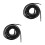 2Pcs Black Round Waxed Boot Laces High Temperature Resistant for Work 6