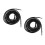 2Pcs Black Round Waxed Boot Laces High Temperature Resistant for Work 7