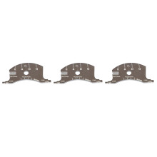 3Pcs Violin Bridge Accessory Black Multifunctional Measuring Ruler
