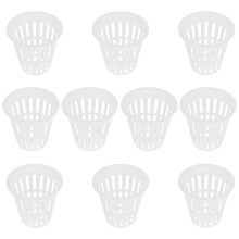 40Pcs Professional Plastic Net Pots Baskets for Hydroponic Planting