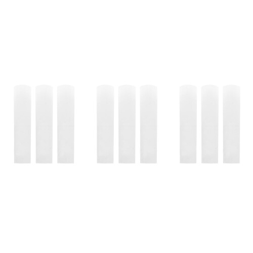 9Pcs Transparent Resin Clarinet Reeds Durable Compact Replacement Set