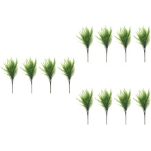 12Pcs Premium Simulated Green Grass for Home and Aquarium Decoration