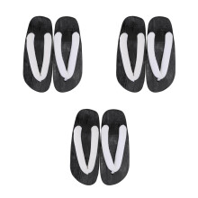 3Pairs White Fashionable Male Sandals Premium Non-Slip Creative Clogs