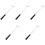 5Pcs Silver Dent Remover Tool for Car Durable Steel Hammer 5
