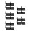 20Pcs Lightproof Black Base Uv Solid Jelly Glue Storage Case for Nails 5
