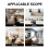 1Set White Acrylic Wall Floating Shelf Versatile Storage Rack for Home 6