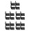 20Pcs Lightproof Black Base Uv Solid Jelly Glue Storage Case for Nails 8