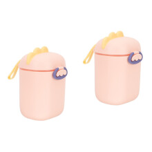2St Lichtgewicht Roze Babyvoedseldoos Met Melkpoederdispenser