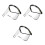 3Pièces Boucliers Faciaux Multiples Usage Pour Casques Transparent 11
