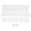 1Set White Acrylic Wall Floating Shelf Versatile Storage Rack for Home 8
