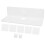 1Set White Acrylic Wall Floating Shelf Versatile Storage Rack for Home 10