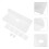 1Set White Acrylic Wall Floating Shelf Versatile Storage Rack for Home 11