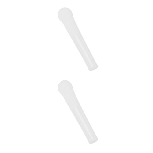 2Pcs Ceramic Medicine Grinding Stick White Kitchen Pestle Muddler Tool