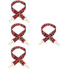 4Pcs Durable Red Nylon Bag Straps Wide Adjustable Shoulder Belts