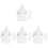 4Pcs Breast Milk Bag Clamp Plastic Adapters White Reusable 4