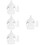 4Pcs Breast Milk Bag Clamp Plastic Adapters White Reusable 8