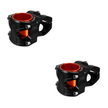 2Pcs Aluminum Bike Handlebar Riser Stem Raiser Portable Black