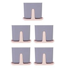 5Pcs Multi-Grid Plastic Chopsticks Holder Detachable Utensil Organizer