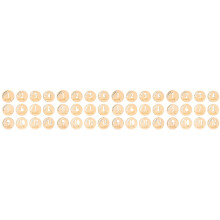 48Pcs Khaki Wooden Infant Birthday Growth Cards Hollowed Photo Props