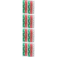 8Pcs Multi-Color Pet Fringe Curtain Christmas Party Streamer Backdrop