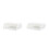 2Pcs White Wall-Mounted Plastic Storage Shelf for Kitchen and Bathroom 1