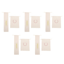 10Pcs Linen Bread Bags Reusable Drawstring Food Storage Loaf Holders