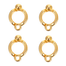 4Pcs Golden Parrot Foot Rings Metal Reusable Bird Outdoor Foot Circles