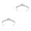 2Pcs Elegant Rhinestone Crystal Flower Headband Tiara 1