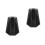 2Pcs Bicycle Trainer Stand Black Plastic Front Wheel Riser Mat 8