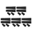 30Pcs Threaded Pole Adapter for Mop and Broom Black Plastic Tips 6