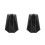 2Pcs Bicycle Trainer Stand Black Plastic Front Wheel Riser Mat 9