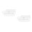 2Pcs Transparent Acrylic Drywall Trowel Plastering Tool 9