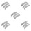 5Sets Comfortable Grey Fake Beard Mustache for Men DIY Cosplay Use 6