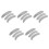 5Sets Comfortable Grey Fake Beard Mustache for Men DIY Cosplay Use 7