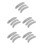 5Sets Comfortable Grey Fake Beard Mustache for Men DIY Cosplay Use 8