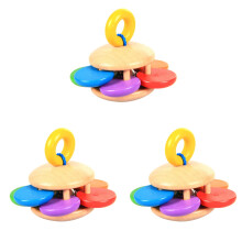 3Pcs Stainless Steel Kids Bells Handheld Educational Toys