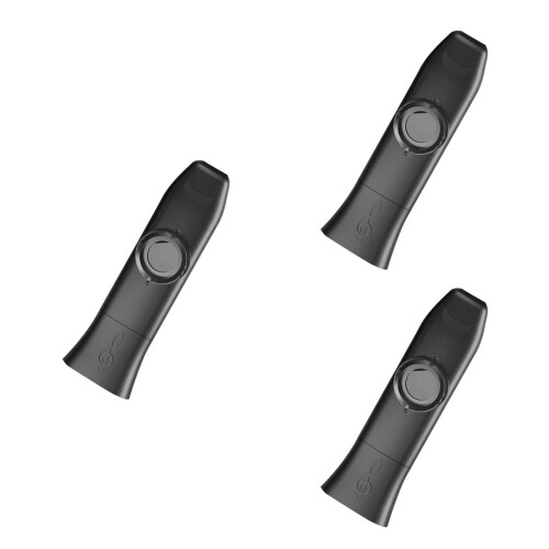 3Sets Black Kazoo Beginner-Friendly Musical Instrument