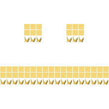 800Pcs Golden Paper Sheets Square Folding DIY Craft Handicraft Set