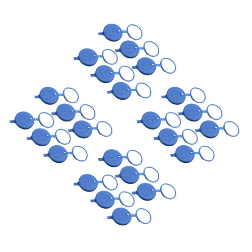 24Pcs Dark Blue Plastic Car Windshield Washer Cap Durable Replacement